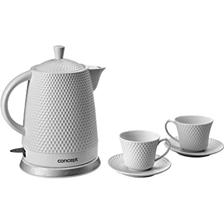 CONPT Hausgeräte RK-0040 Keramik Wasserkocher + 2 Tassen 1.5L 2200W – Bild 7