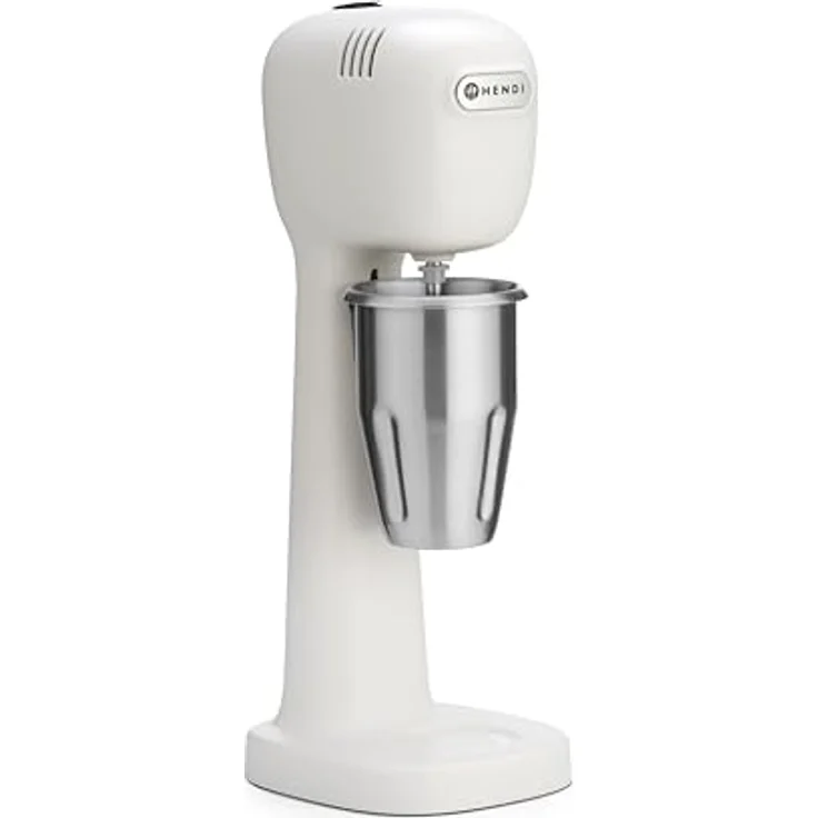 HENDI Milkshake Mixer von Bronwasser, BPA-frei, 230V/400W, Edelstahl-Rührbecher 0,5L, Weiß – Bild 1