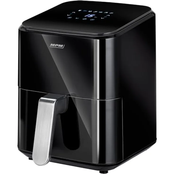 MPM MFR-11 Heißluftfritteuse 4,5L, 1400 W, 8 Automatikprogramme, LED-Display, Antihaftbeschichtung, fettfreies Kochen und Grillen
