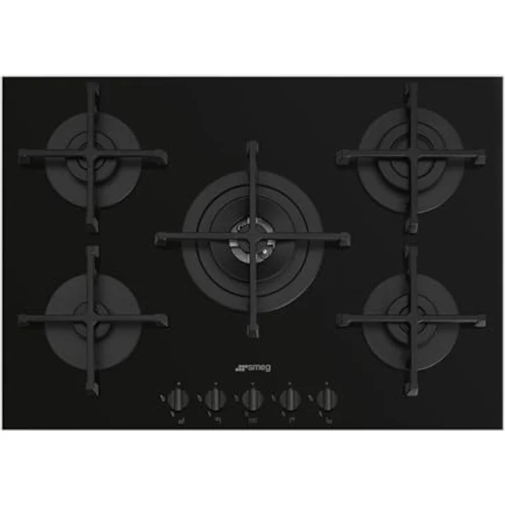 Smeg PV275B SELEZIONE Gaskochfeld mit 5 Kochzonen, Black – Bild 1