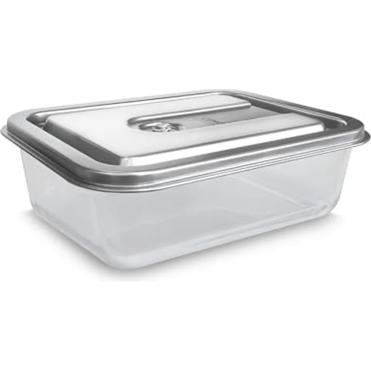 Caso VacuBoxx Inox XL 4.5-Vakuum-Frischebehälter, 4500 ml, für druckempfindliche und flüssige Lebensmittel, BPA-frei, backofenfest, spülmaschinenfest, gefrierfest – Bild 3