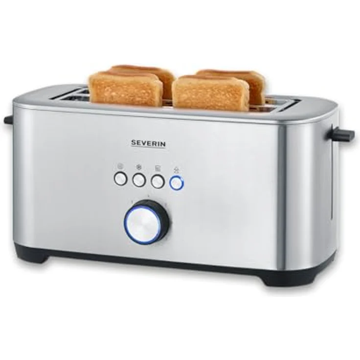 Severin AT 2621 Langschlitz Toaster, Schwarz, mit Bagel-Funktion und 7 Bräunungsstufen – Bild 6
