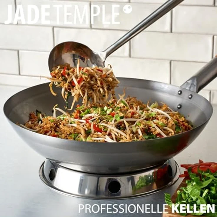 JADE TEMPLE 17062 Schöpfkelle für Wok, rund,silber 8 x 47 x 13 cm – Bild 6