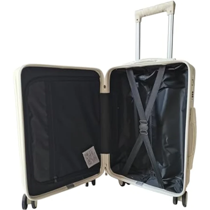 NTK-Collection Leandra, Hartschalenkoffer 2er-Set in Weiß, M (50 l) und L (80 l), mit integriertem Zahlenschloss und leichtläufigen Rollen – Bild 5