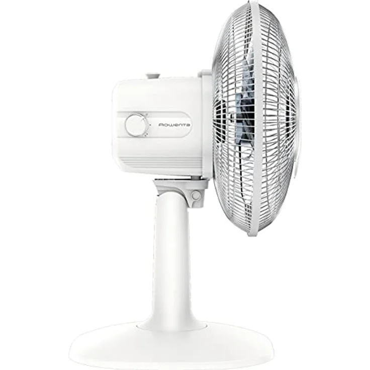 Rowenta VU2310 Essential+ Tischventilator (2 Geschwindigkeitsstufen, verstellbarer Neigungswinkel, 28 Watt, 46 dB(A), 100% Kupfermotor, sehr kompakt) weiß – Bild 2