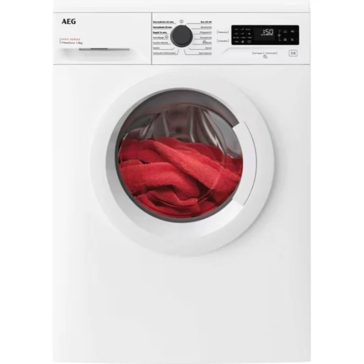 AEG L5FBU20480 Waschmaschine, 8 kg, Inverter Motor, 1400 U/min, weiß, Startzeitvorwahl, Kurzprogramme