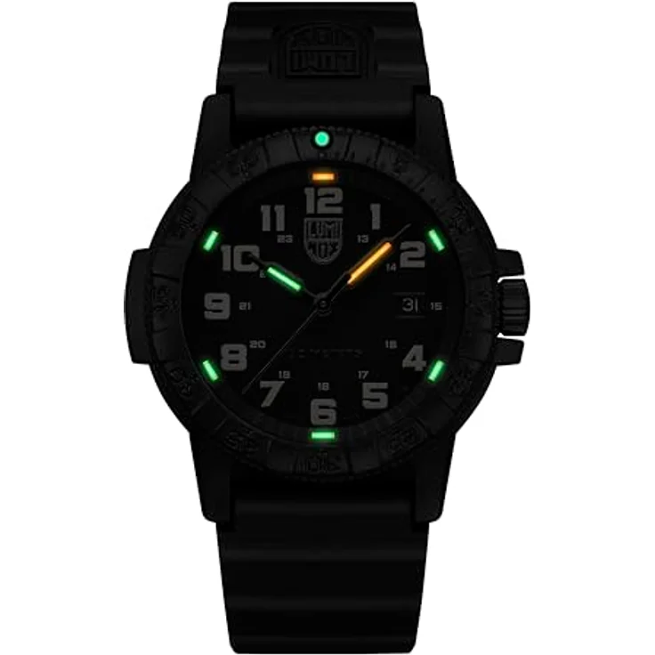 Luminox Herren Analog Quarz Uhr mit Kunststoff Armband XS.0330, schwarzes Gehäuse, wasserdicht bis 100m, schweizer Technologie – Bild 2
