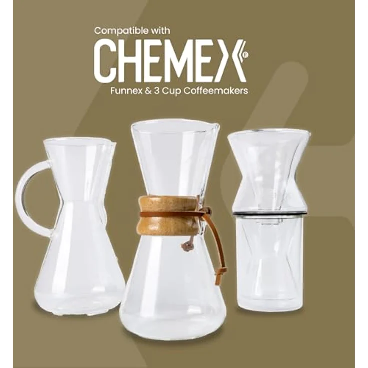 Chemex FP-2 Papierfilter, Karton mit 100 Filtern - Für Chemex 3 Tassen – Bild 4