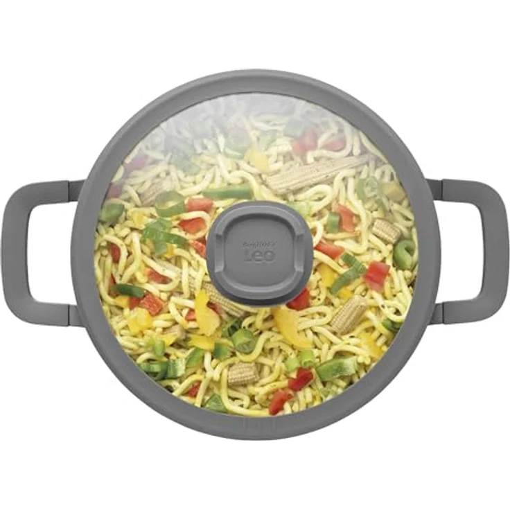 Berghoff LEO STONE Aluguss Kochtopf, 24x14 cm, mit PFAS-freier keramischer Antihaftbeschichtung und Kühlgriffen – Bild 3