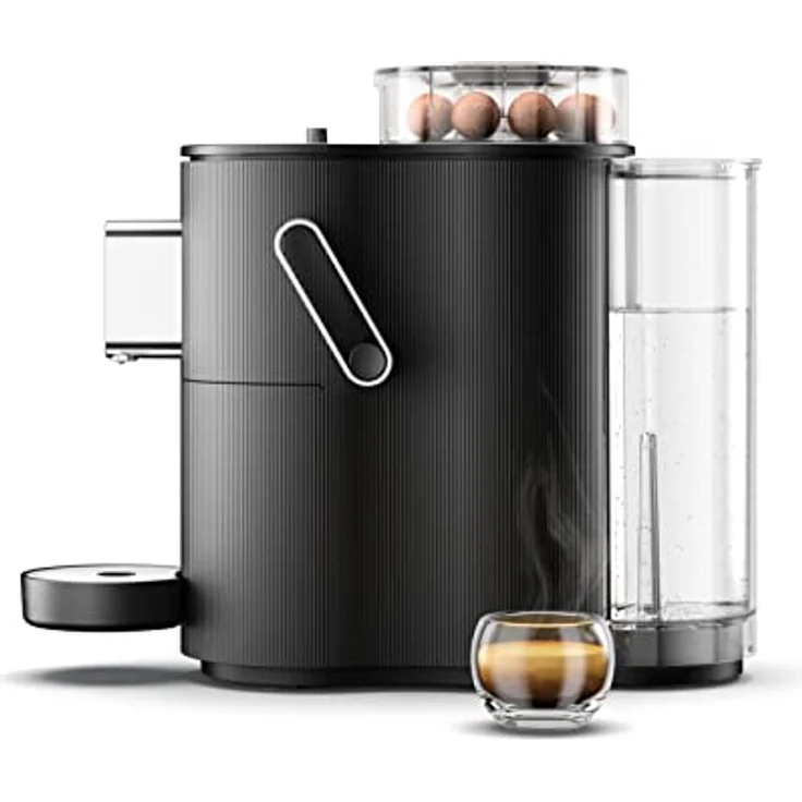 CoffeeB by café royal Globe 1,3 l Black -Maschine, speziell für die Verwendung von Kaffeebällchen entwickelt [Energieklasse A+] – Bild 3