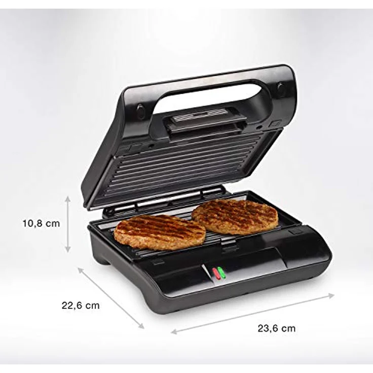 Princess 01.117002.01.001 117002 Kontaktgrill Multi & Sandwich Grill Compact Pro, Rost, Schwarz – Bild 2