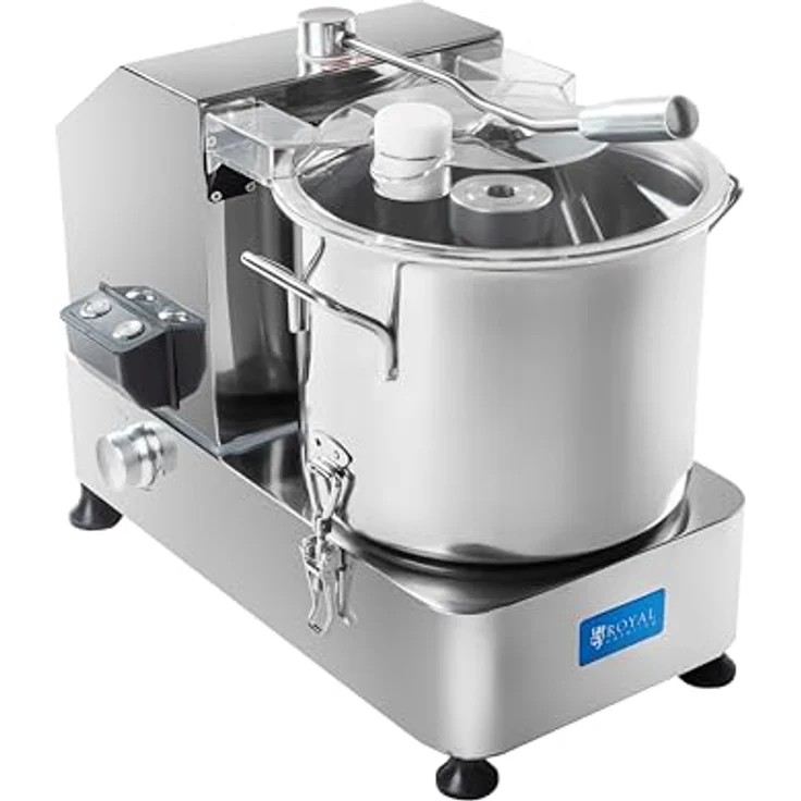 Royal Catering Gemüseschneider 12L Edelstahl Gastro, 2000 W, Profi-Tischcutter mit 1.200 Watt Leistung – Bild 2