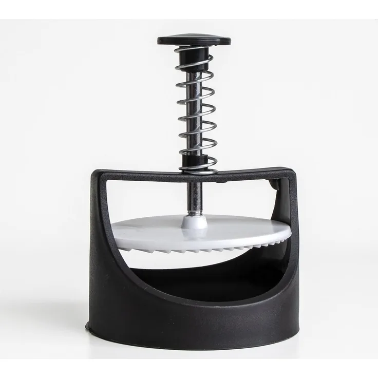 KVOTA Burgerpresse, Patties-Former für Hamburger und Veggie-Patties, 9,2 cm Ø, Kunststoff und Edelstahl, ergonomisch, schwarz