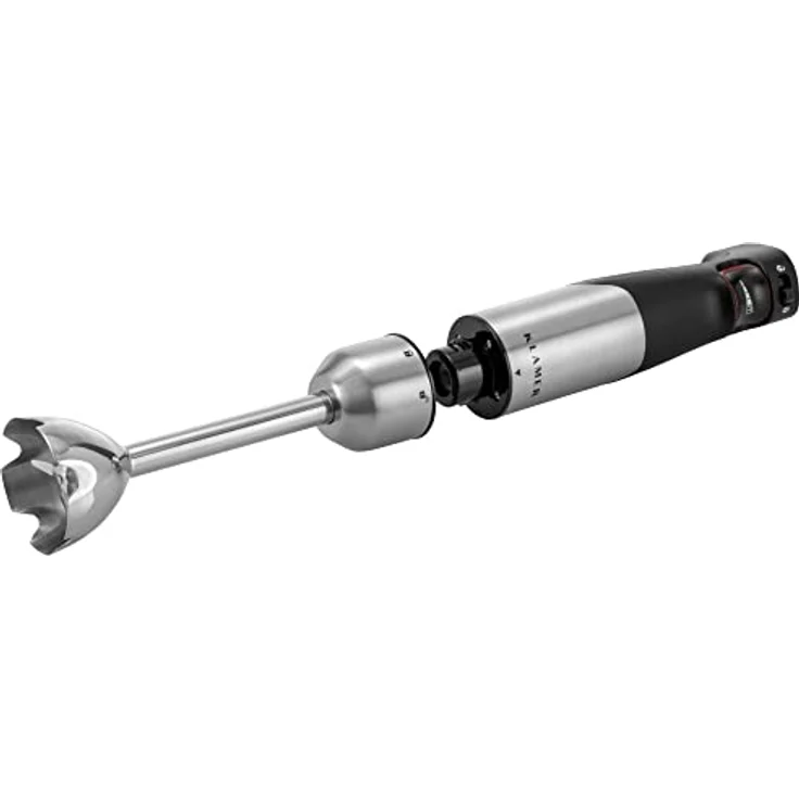 KLAMER Stabmixer Set 1000 Watt, 4 in 1 Pürierstab Edelstahl mit SmartSpeed per Finderdruck, inkl. 3-teiligem Zubehör-Set, Messbecher & Schneebesen – Bild 5