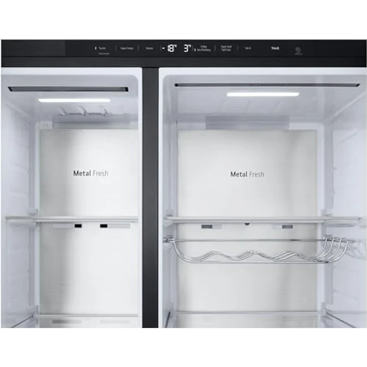 LG GSLE91EVAC Side-by-Side Kühlschrank, 628 l, No-Frost, Eis- & Wasserspender, WLAN, Energieklasse C, schwarz – Bild 13