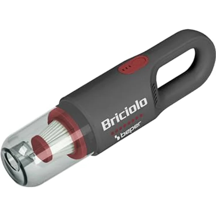 BEPER P202ASP401 Wiederaufladbarer Scheuersauger, 55 W, Kabellos, HEPA-Filter, Rot/Grau – Bild 3