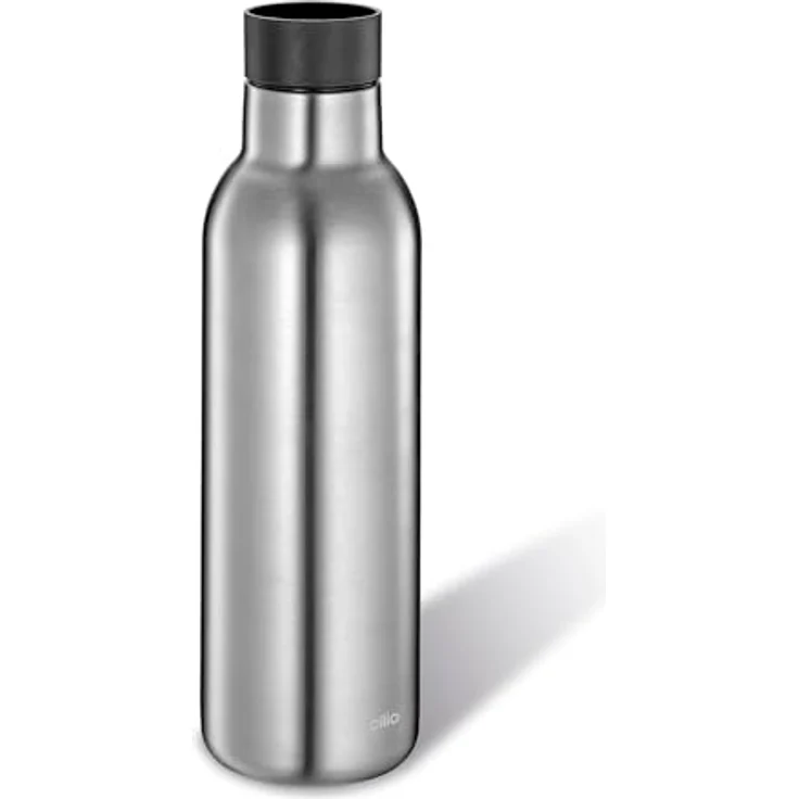 Cilio Isoliertrinkflasche DELUXE, Edelstahl Thermoflasche mit 360° Trinkverschluss, Doppelwandsystem, bruch- und auslaufsicher, 450 ml, 18 h heiß, 24 h kalt, Höhe 23 cm – Bild 5