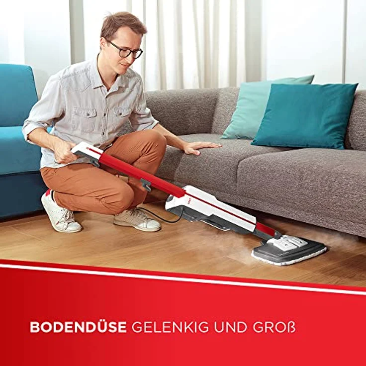 Polti SV650_Style Upright Dampfreiniger, rot-weiß – Bild 5