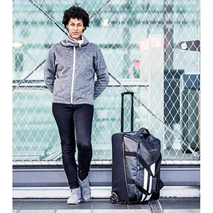 Vaude Rotuma 35, 2-Rollen Kabinentrolley 54 cm, blau, 100% Polyester – Bild 6