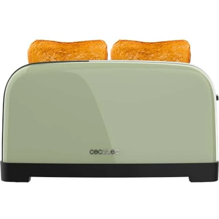 Cecotec Toaster Toastin' time 1500 Green, 1500W, doppelter langer und breiter Schlitz 3,8 cm, Edelstahl, automatische Abschaltung und Pop-up-Funktion – Bild 3