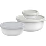 Mepal Mikrowellengeschirr Lumina Frischhaltedosen set 3-teilig - 250 + 750 + 1500 ml - White - Multifunktional & Auslaufsicher