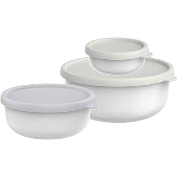 Mepal Mikrowellengeschirr Lumina Frischhaltedosen set 3-teilig - 250 + 750 + 1500 ml - White - Multifunktional & Auslaufsicher – Bild 1
