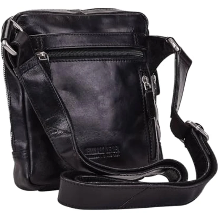 Leonhard Heyden Umhängetasche "Cambridge" S, schwarze Ledertasche für Damen – Bild 2