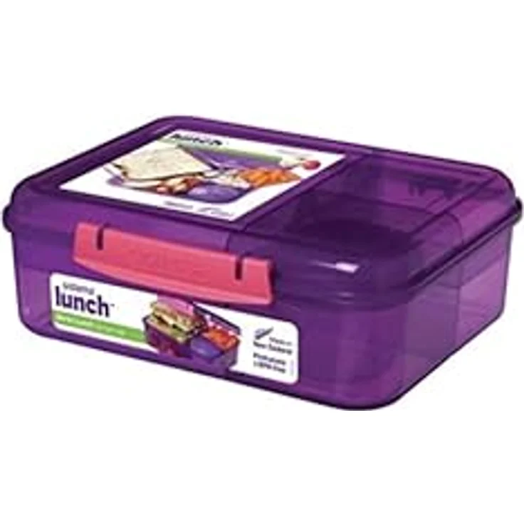Sistema Bento Lunch Box mit Obst-Joghurt Topf, mehrfarbig, 1,65 Liter (farbig sortiert) – Bild 2