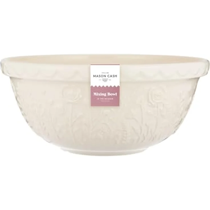 Mason Cash IN THE MEADOW Steingut Rührschüssel 4L, Ø 29 cm, mit Blumenmotiv, spülmaschinen- und splitterresistent, für Brotteig & Kuchenteig – Bild 1