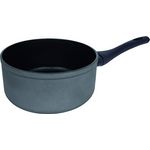 Arcos Serie Kaula | Antihaft-Kochtopf 20 cm | Geschmiedetes Aluminium | QuanTanium Beschichtung | Geeignet für jede Küche | Griff mit kaltem Effekt | Energiesparsystem | Spülmaschinenfest | Schwarz