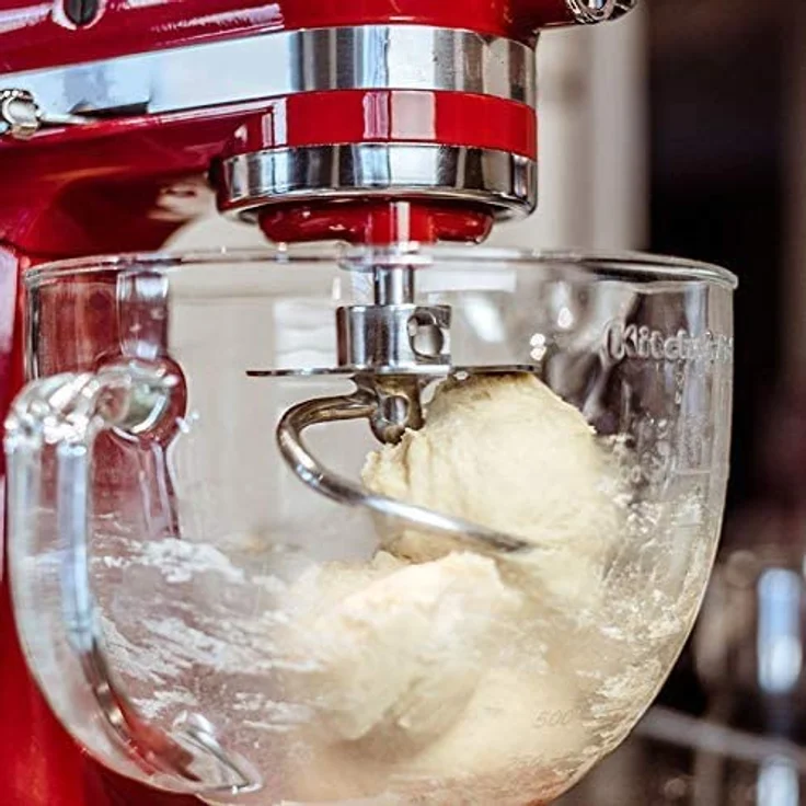 Kitty Professional Knethaken Edelstahl "Teigpeitsche" Zubehör kompatibel mit KitchenAid Küchenmaschine | Küchenhelfer Backzubehör Rührschüssel 4,3/4,8 Liter: Spülmaschinenfest, Spiralhaken – Bild 5