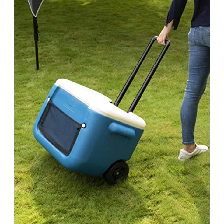 Coleman 50QT passive Kühlbox, Kunststoff, blau-weiß – Bild 8