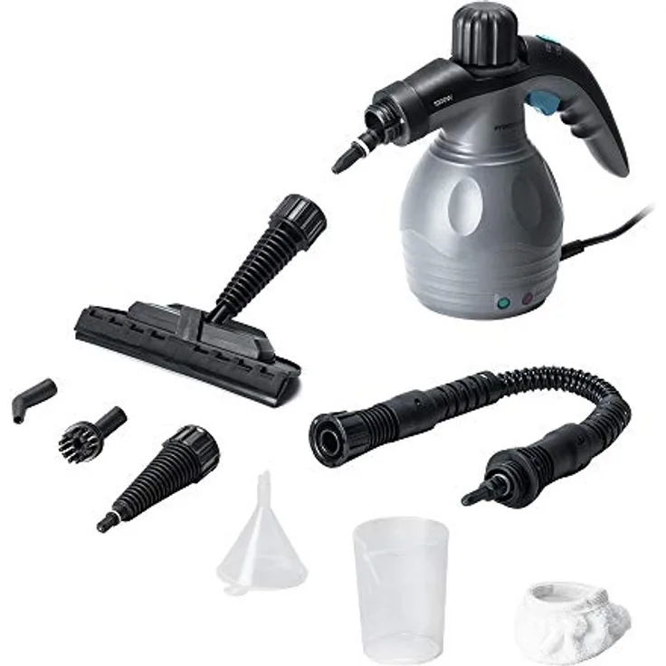 Cecotec Dampfreiniger HydroSteam 1030 Active, 350 ml Füllmenge, 3 Bar Druck,  Durchflussmenge 30g pro Minute, max. 1000W Potenz