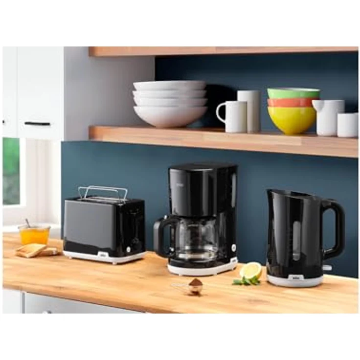 Braun HT1010BK 2-Schlitz-Toaster, 900W, inkl. Brötchenaufsatz, Auftaufunktion, Aufwärmfunktion, Kunststoff, schwarz – Bild 6
