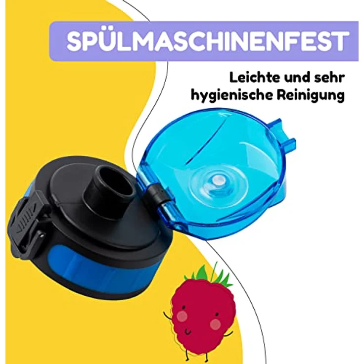 schmatzfatz Ersatzdeckel Höhe: 4,5 cm Durchmesser: 7 cm BPA-frei Blau – Bild 5