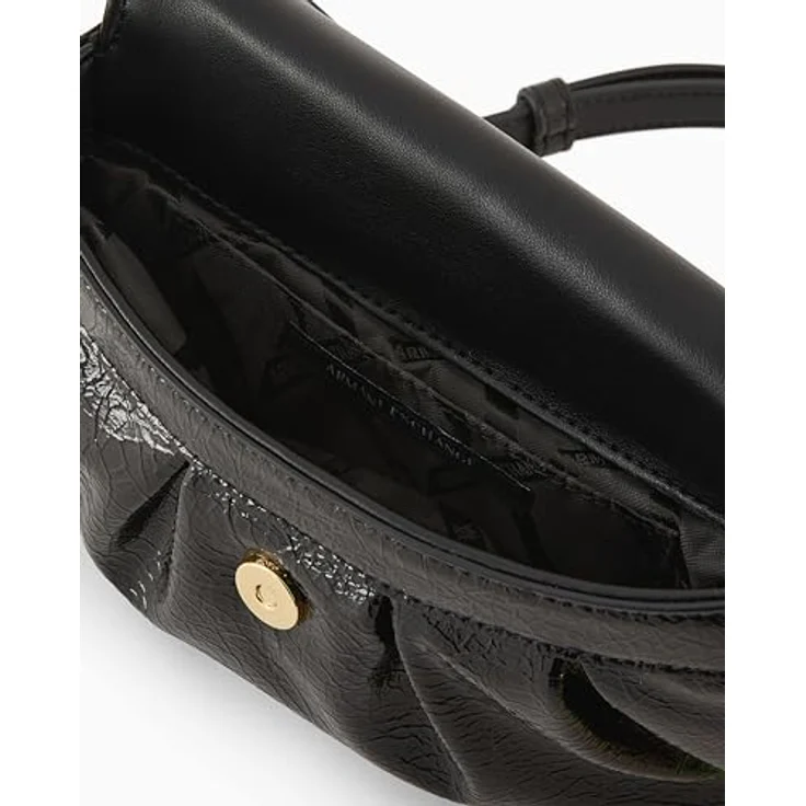 Armani Exchange Paige Umhängetasche, 20 cm, schwarz, 100% Polyurethan – Bild 3