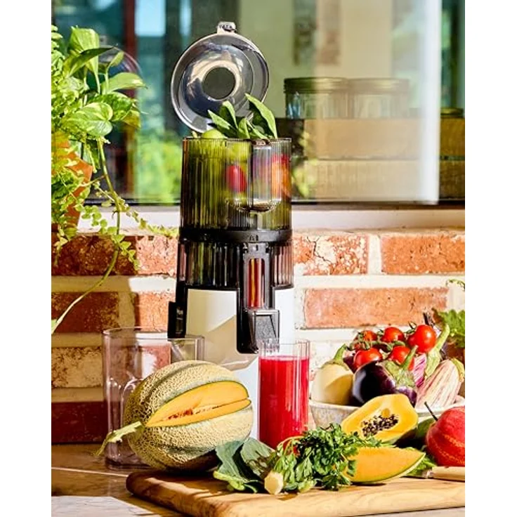 Hurom H-70FT Entsafter, Slow Juicer, 150 W, weiß – Bild 4