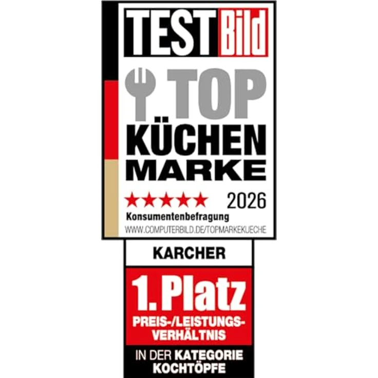 Karcher Bräter 2in1 (Aluguss, 8,7 Liter, inkl. Deckel und Topfhandschuhen) schwarz – Bild 9