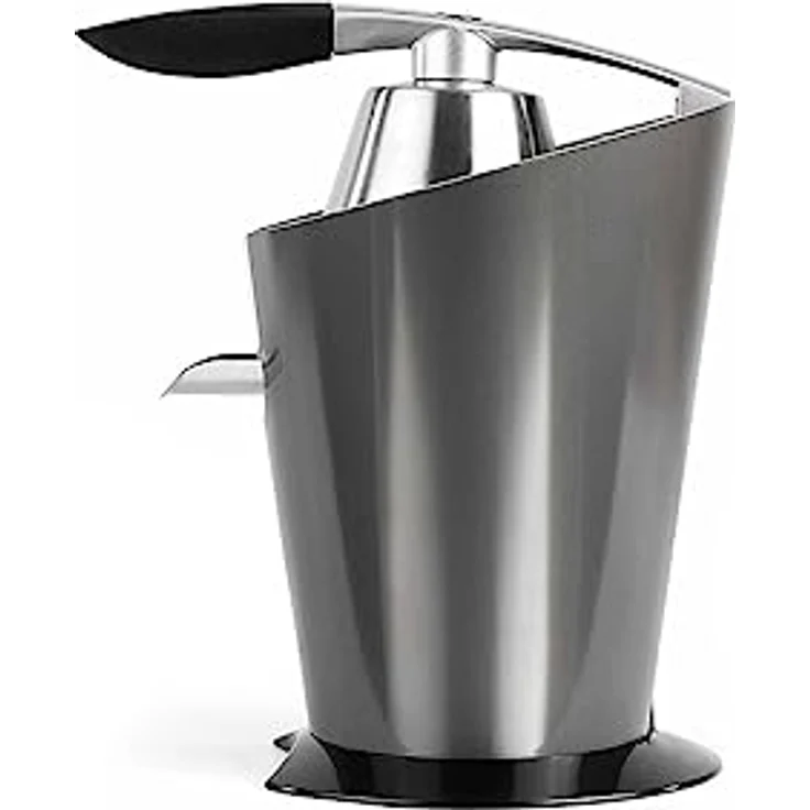 Livoo DOD16 Elektrische Zitruspresse aus Edelstahl, leise, leistungsstark, langsames Drehen, Hebelarm, 2 austauschbare Konen | DOD164, 160 W, 0,37 kg – Bild 5