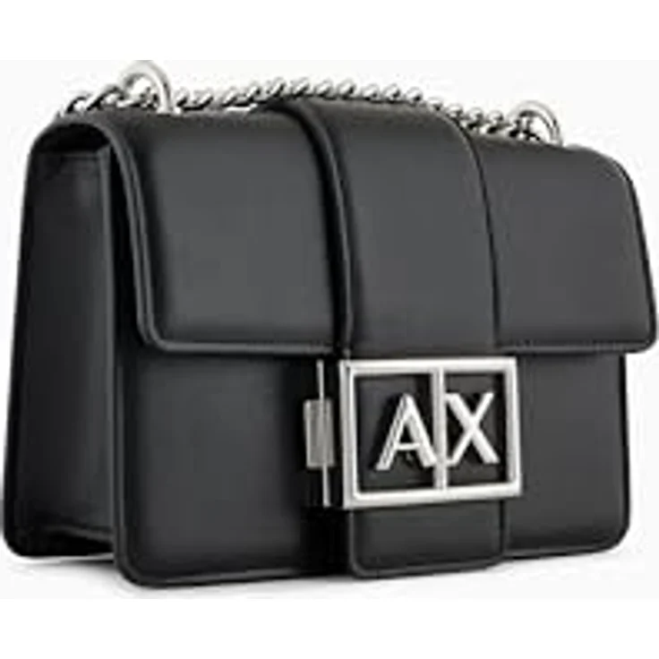 Armani Exchange Umhängetasche, 19 cm, schwarz, 100% Polyester – Bild 4