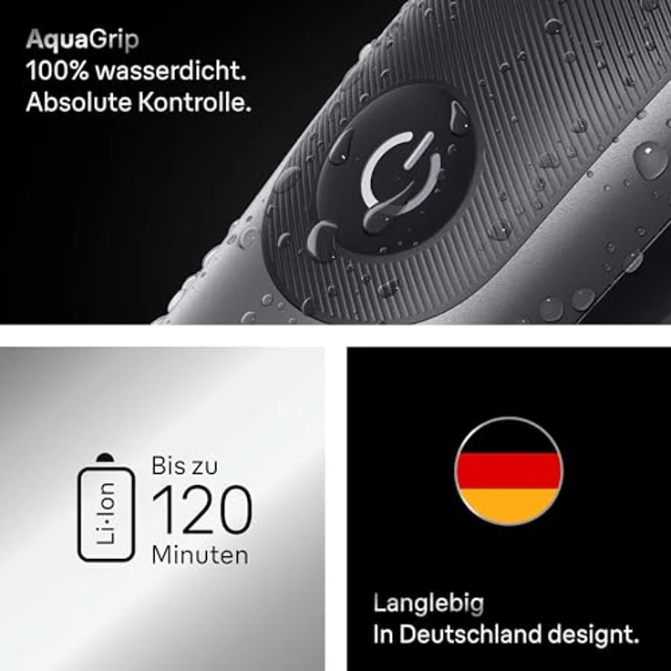Braun All-in-One Series 7 Groomingset 18-in-1, ProBlade-Klinge, AutoSense-Technologie, Herren Elektrisch, 120 Min Akku, AIO7585, Grau – Bild 5