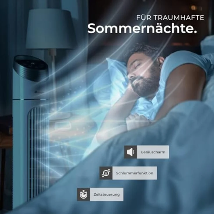 Tectake Turmventilator, 40 Watt, 90 cm – Bild 8