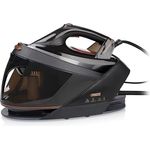 Princess Dampfbügelstation, 3000 W, 7,5 Bar Dampfdruck, 1,5 L Abnehmbarer Wassertank, Keramiksohle, 70 g/min Dauerdampf, 250 g/min Dampfstoß, Automatische Abschaltung, 323090, in Violett