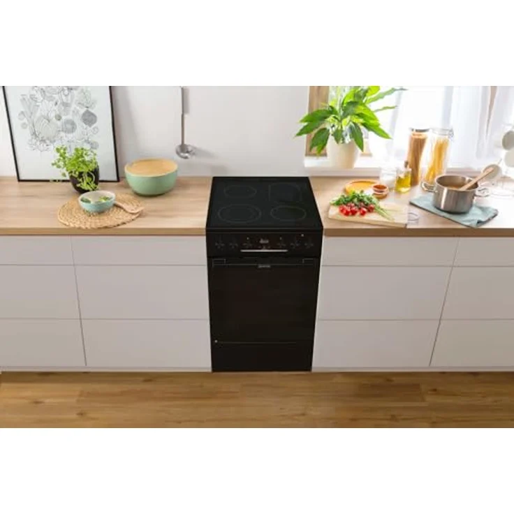 Gorenje GECS5C70BPA Elektro-Standherd GentleClose/Schnellaufheizung/AirFry/ExtraSteam/AquaClean/schwarz – Bild 2
