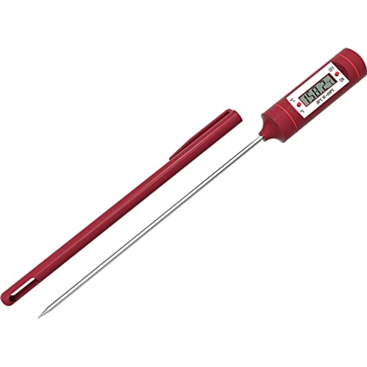 Browin 185110 Elektronisches Lebensmittelthermometer, von -20 °C bis +250 °C, für Fleisch, Gerichten, Kuchen sowie Flüssigkeiten, sowohl beim Kochen und Backen als auch beim Grillen prüfen können – Bild 4