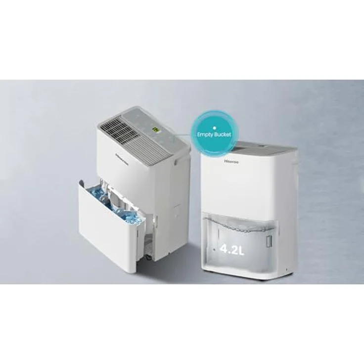 Hisense Luftentfeuchter D20HW 90qm 20L/24h 260W Entfeuchter, Tank 4.2 l, Umweltfreundliche Wäschetrocknungs-Funktion, leiser Betrieb – Bild 5