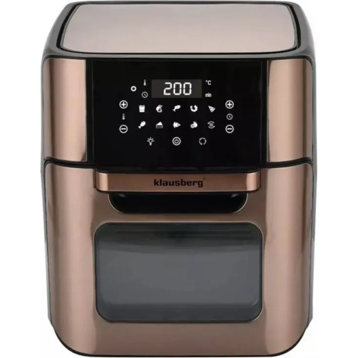 Klausberg elektrische Ofenfritteuse 42511, 12L, 1800W, Heißluftfritteuse ohne Öl
