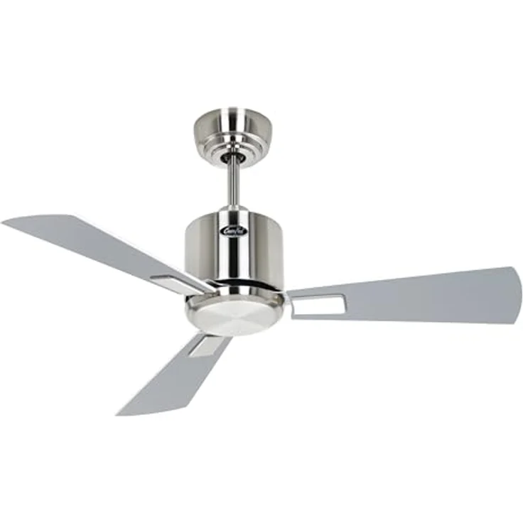 CASAFAN Eco Neo III, Energiespar Deckenventilator mit Fernbedienung und WiFi, 92 cm, Chrom gebürstet, Wendeflügel weiß - lichtgrau, 6 Geschwindigkeiten, Smart Home kompatibel – Bild 2