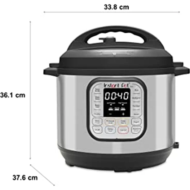 Instant Pot Duo 7-in-1 Multikocher, 8L Edelstahl, 1200W, Schongarer und Schnellkochtopf mit Warmhaltefunktion – Bild 2