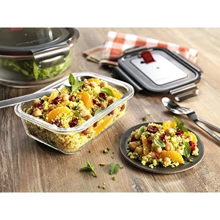 ZWILLING Gusto Glasdose, Rechteckig, 600 ml, temperaturbeständiges Glas, luftdicht und auslaufsicher – Bild 5